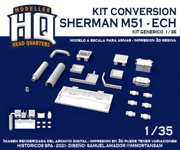 Kit Conversión - Sherman M51 ECH - 1/35