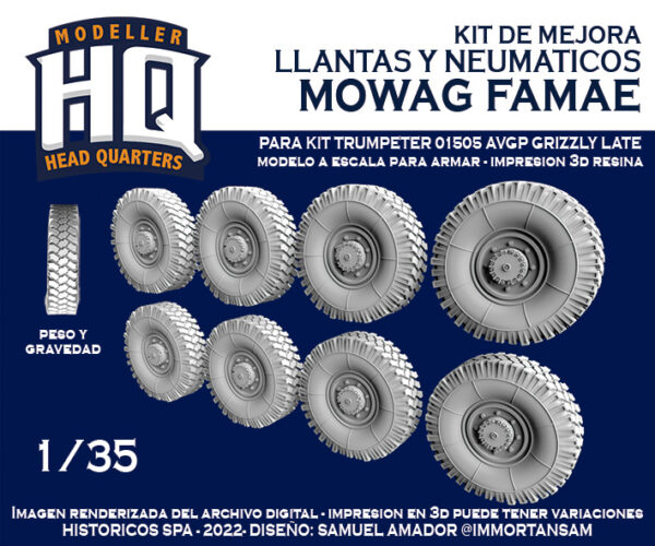 Kit Mejora - Ruedas Mowag Famae - 1/35