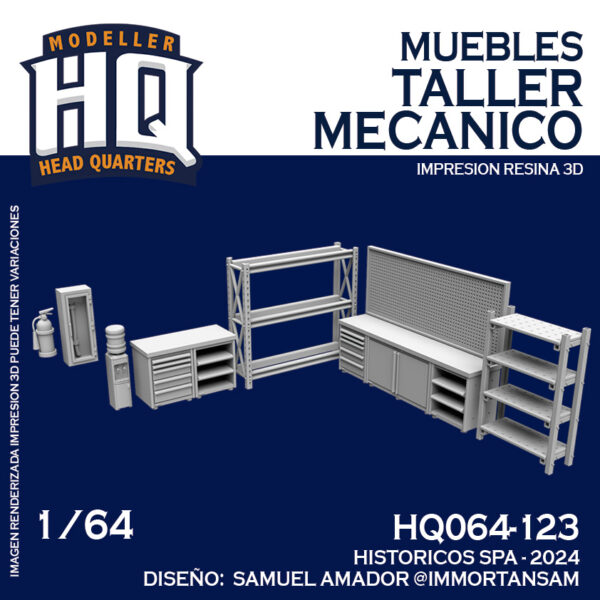 Muebles Taller Mecanico - 1/64